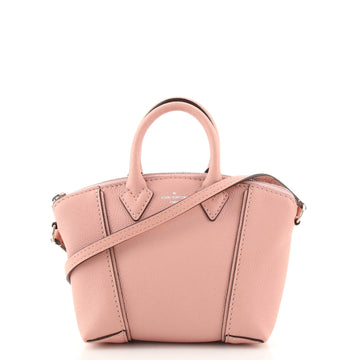 Louis Vuitton Soft Lockit Handbag Leather Nano