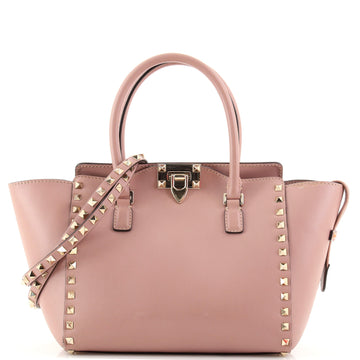 Valentino Rockstud Tote Rigid Leather Small