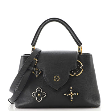 Louis Vuitton Capucines Bag Limited Edition Leather with Applique PM