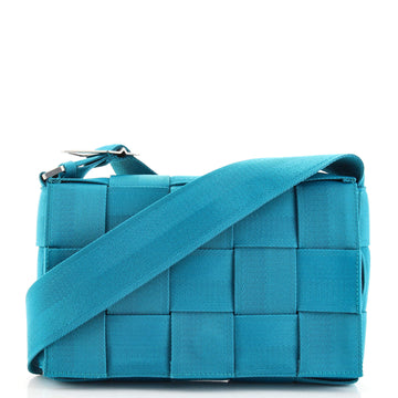 Bottega Veneta Cassette Crossbody Bag Maxi Intrecciato Fabric