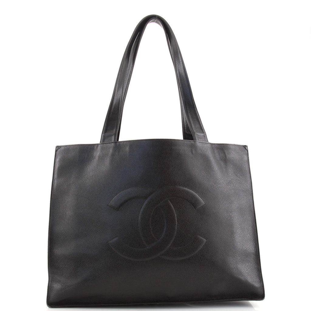 Chanel Vintage Timeless Shopping Tote Caviar Black 14013342