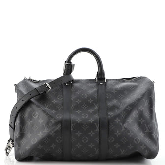Louis Vuitton Keepall Bandouliere Bag Monogram Eclipse Canvas 45