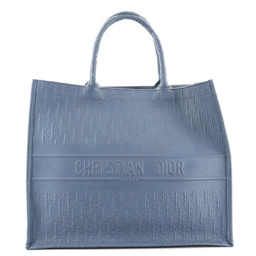 Christian Dior Book Tote Oblique Embossed Calfskin Large