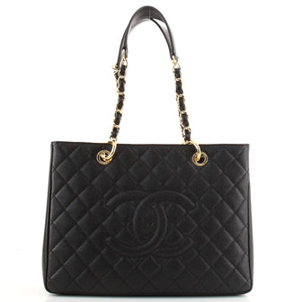 Chanel Grand Shopping Tote Quilted Caviar
