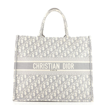 Christian Dior Book Tote Oblique Canvas Large