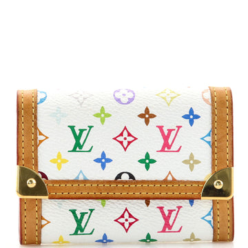 Louis Vuitton Porte-Monnaie Plat Coin Purse Monogram Multicolor
