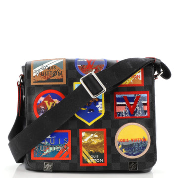 Louis Vuitton District NM Messenger Bag Alps Patches Damier Graphite PM