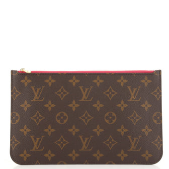 Louis Vuitton Neverfull Pochette Monogram Canvas Large