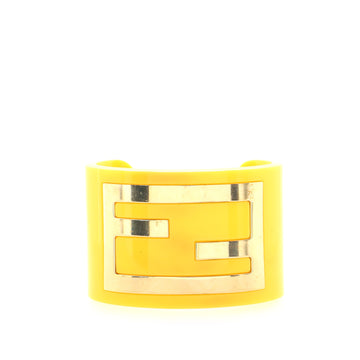 Fendi Zucca Cuff Bracelet Resin with Metal