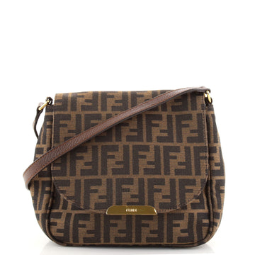 Fendi Flap Crossbody Bag Zucca Canvas Small