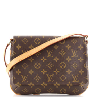 Louis Vuitton Musette Tango Handbag Monogram Canvas