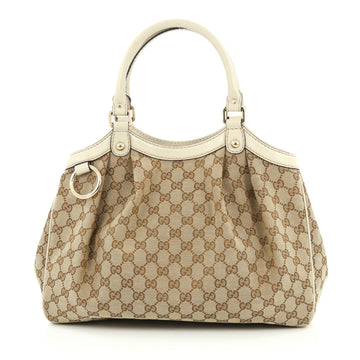 Gucci Sukey Tote GG Canvas Medium Brown