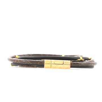 Louis Vuitton Daily Confidential Triple Bracelet Monogram Canvas and Leather with Metal