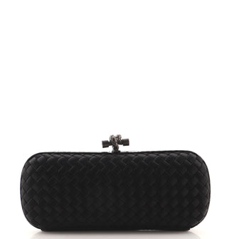 Bottega Veneta Box Knot Clutch Intrecciato Satin Long