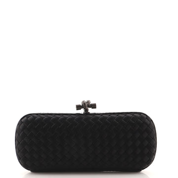 Bottega Veneta Box Knot Clutch Intrecciato Satin Long