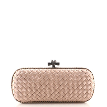 Bottega Veneta Box Knot Clutch Intrecciato Satin Long