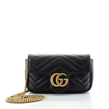 Gucci GG Marmont Flap Bag Matelasse Leather Super Mini