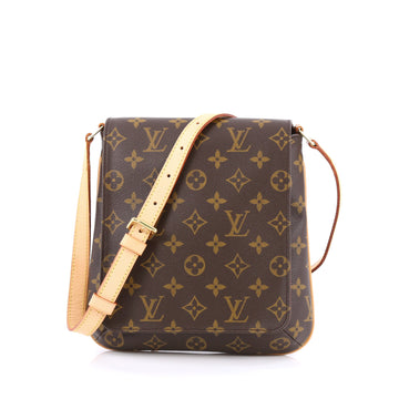 Louis Vuitton Musette Salsa Handbag Monogram Canvas PM Brown