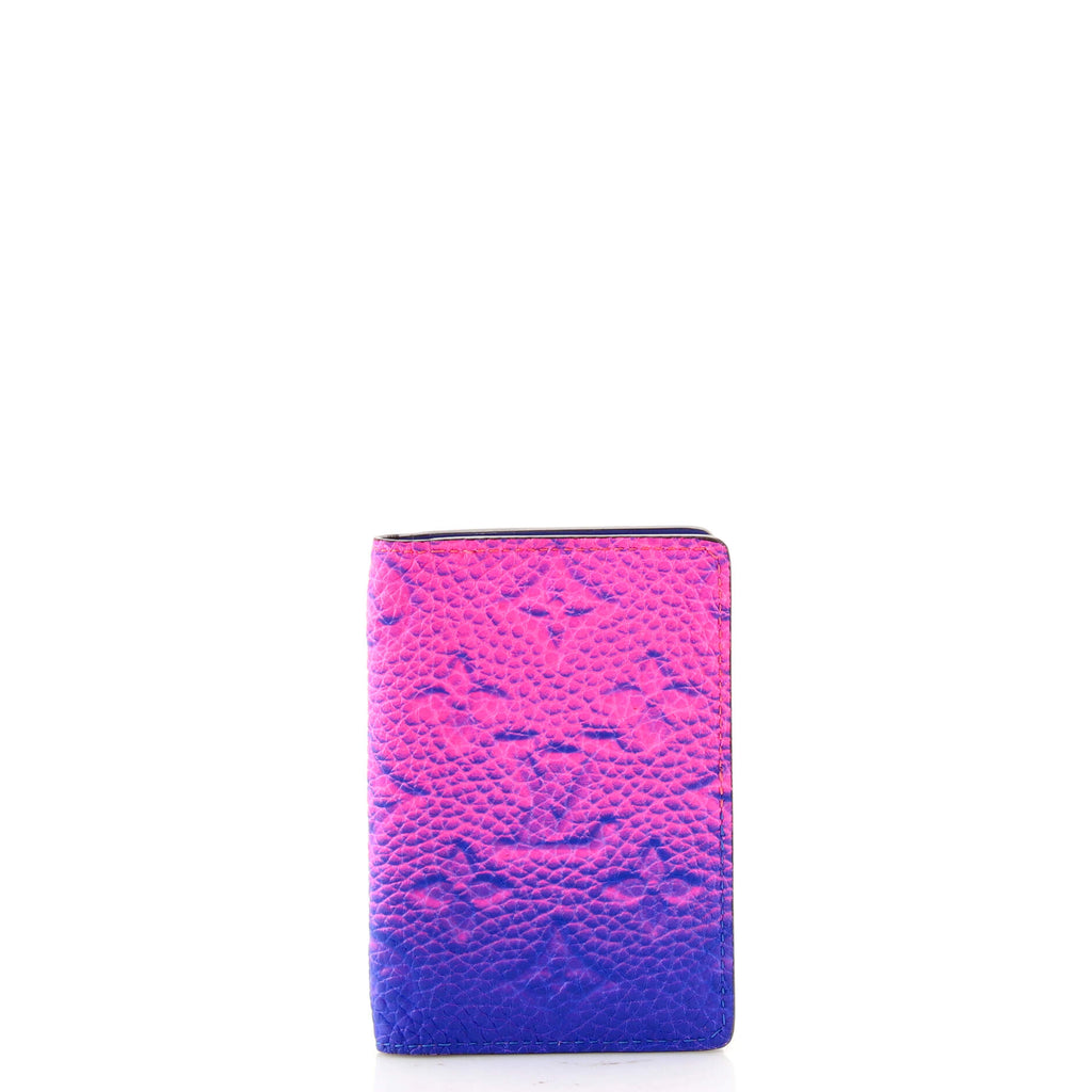 Louis Vuitton Pocket Organizer Taurillon Illusion Blue/Pink in