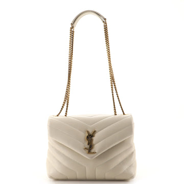 Saint Laurent LouLou Shoulder Bag Matelasse Chevron Leather Small