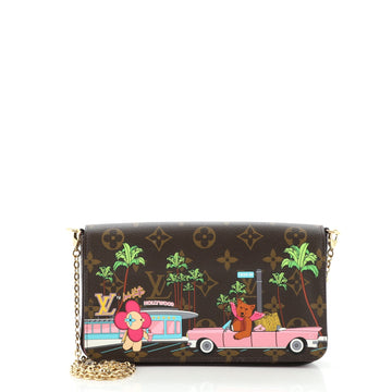 Louis Vuitton Felicie Pochette Limited Edition Vivienne Xmas Monogram Canvas