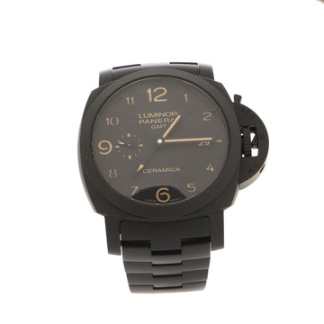 Panerai Luminor 1950 3 Days GMT Tuttonero Automatic Watch Ceramic 44