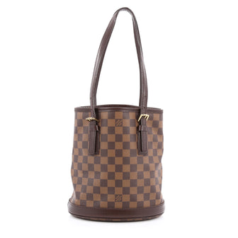 Louis Vuitton Marais Bucket Bag Damier Brown