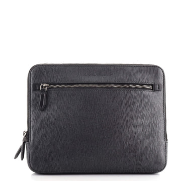 Salvatore Ferragamo Revival Front Pocket Wristlet Clutch Leather