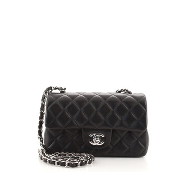 Chanel Classic Single Flap Bag Quilted Lambskin Mini