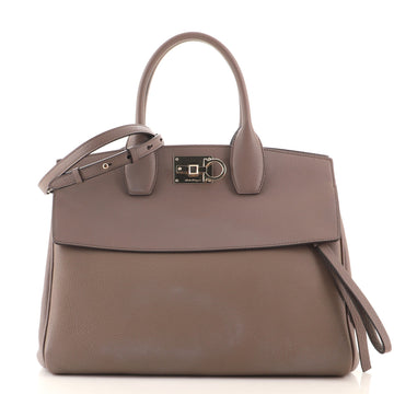 Salvatore Ferragamo Studio Satchel Leather Medium