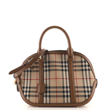 Burberry Orchard Bag Horseferry Check Canvas Small