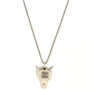 Gucci Anger Forest Animal Pendant Necklace Sterling Silver