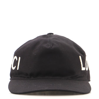 Gucci Loved Baseball Cap Embroidered Canvas
