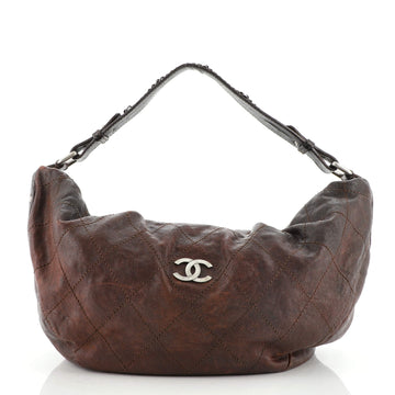 Chanel Outdoor Ligne Hobo Caviar Large