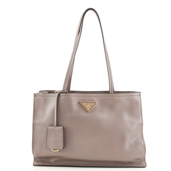 Prada Logo Shopping Tote Glace Calf Medium