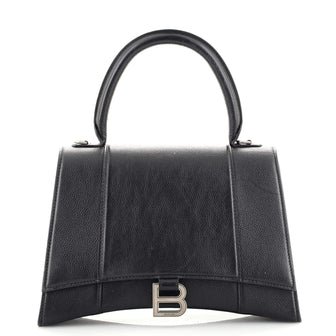 Balenciaga Hourglass Top Handle Bag Leather Medium
