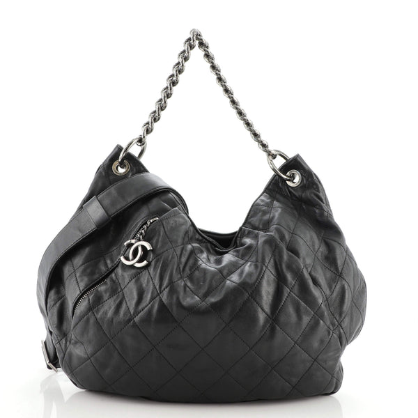 Coco Pleats Flap Bag Iridescent Calfskin Large – Keeks Designer Handbags