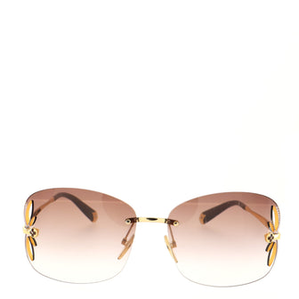 Louis Vuitton Lily Rimless Sunglasses Metal