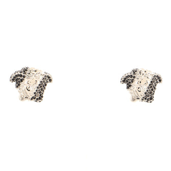 Versace Medusa Clip-On Earrings Metal with Crystals