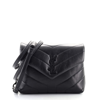 Saint Laurent LouLou Shoulder Bag Matelasse Chevron Leather Toy