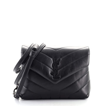 Saint Laurent LouLou Shoulder Bag Matelasse Chevron Leather Toy