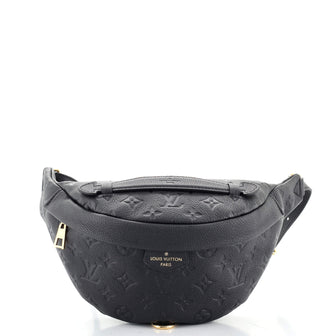 Louis Vuitton Bum Bag Monogram Empreinte Leather Black 1408424
