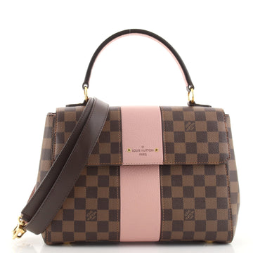 Louis Vuitton Bond Street Handbag Damier with Leather MM