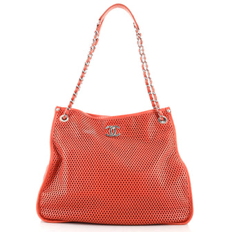 Chanel Up In The Air Tote Perforated Leather