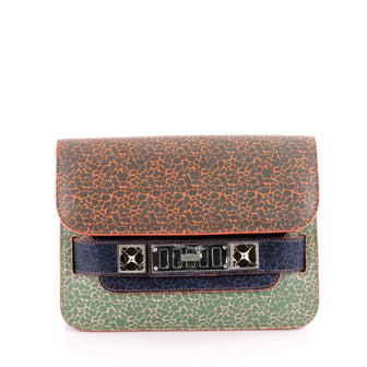 Proenza Schouler PS11 Crossbody Bag Printed Leather Mini Orange 1408506