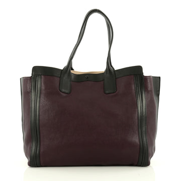 Chloe Alison East West Tote Leather Large Purple