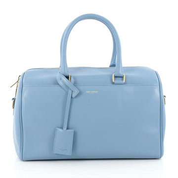 Saint Laurent Classic Duffle Bag Leather 6 Blue
