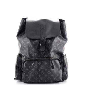 louis vuitton black backpack men Louis Vuitton Trio Backpack Monogram Eclipse Canvas 140855