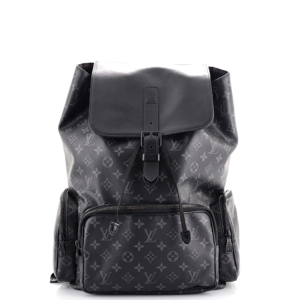 backpack trio louis vuitton Louis Vuitton Trio Backpack Monogram Eclipse Canvas 140855