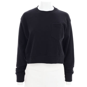 Fendi Women's Cropped Logo Sweater Cotton